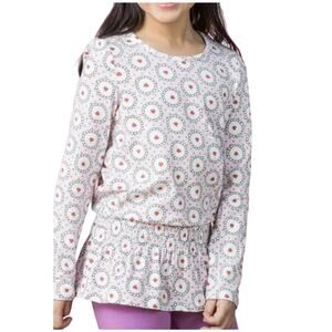Matilda Jane Heartfelt Tunic Strawberry Smocked Peplum Long Sleeve Top Girls 4